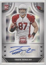 2014 Crown Royale Rookie Signatures Silver Plaid 8/35 Troy Niklas #S-TN Auto 0b2