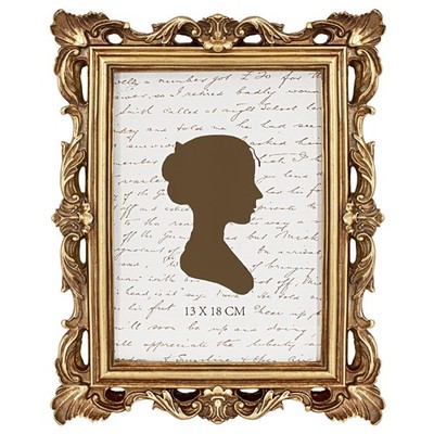 AELS 5x7 Inch Vintage Picture Frame, Elegant Antique Photo Frames 5x7, Gold