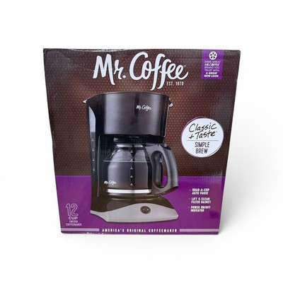 Mr. Coffee 12 cup coffee maker sk13-rub