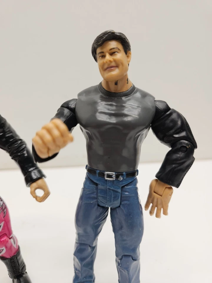 WWE Jakks Pacific Wrestling Action Figures Lot of 2 Edge & Eric Bischoff 1999 20 - Image 3 of 4