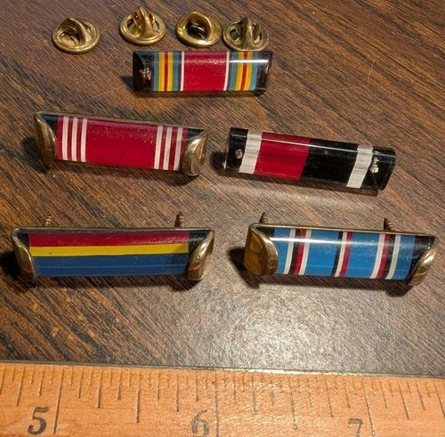 WW2 Occupation Otto Lachmann manufactured Lucite US Military Ribbons Rare