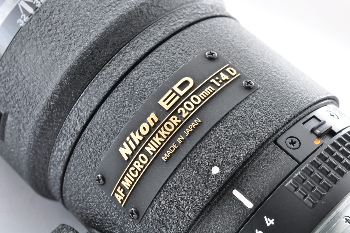 Nikon AF Micro-Nikkor 200mm F/4D ED IF Macro Lens From Japan Near
