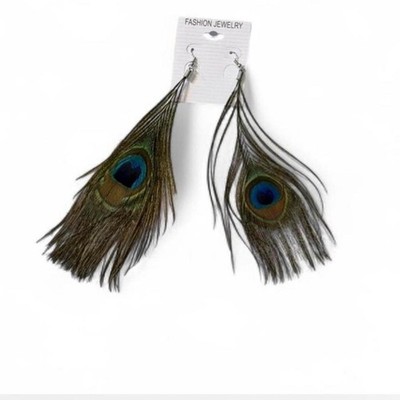 Peacock Feather Earrings