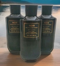 Bath  Body Works Men's Collection Noir 3-In-1 Hair  Body Wash 10 Fl Oz 3x Lot