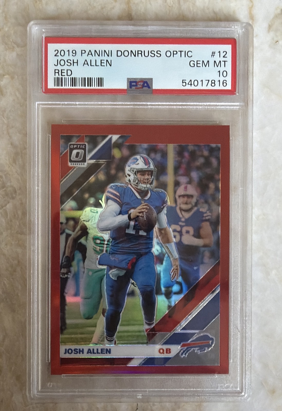 🔥🔥JOSH ALLEN PSA 10🔥🔥LOW POP!! 2019 Panini Donruss Optic Red Prizm /99