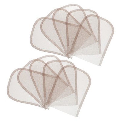 20 Pcs Handgewebte Haarblöcke Puppenperückennetzbasis Haarnetz Für Haarschmuck