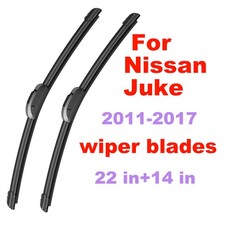 For Nissan Juke 2011-2017 Windshield Wiper Blades 22 In14 In All-season Front