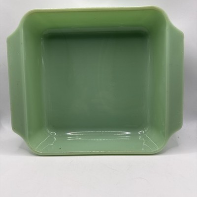 Vintage FireKing Jadeite BrowniePan/Casserole Dish, 8 X 8