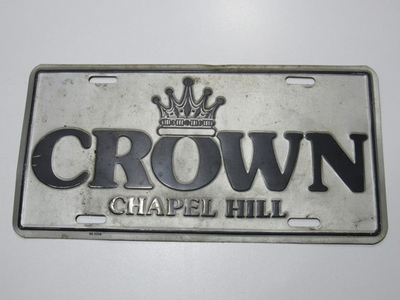 #ad VTG Crown Honda Chapel Hill N.C. Metal Dealership Booster Plate Tag License NC $32.85
