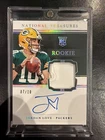 2020 National Treasures Jordan Love Rookie Gloves Signatures #RGS-JL Gold /10