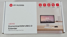 USB 2.0 Power Extender Ethernet Adapter Up to 196 ft Over Cat5 Cable Plug  Play