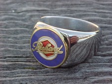 Packard Hex Logo Silver Chrome Ring Size #10 Hi-Quality Class