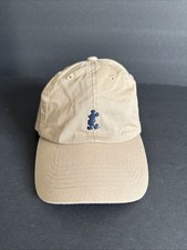Disney Mickey Mouse Baseball Cap Strapback Khaki Adjustable One Size Cartoon