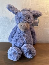 Jellycat Medium Bashful Donkey - With Tags - Retired