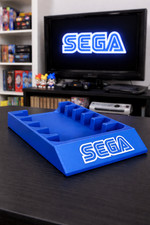 Sega Genesis Cartridge Holder Storage Tray Display Rack Organizer 6 Game Home