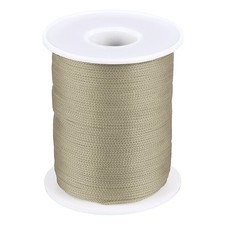 1mm x 393feet Nylon String for Bracelets Braided Nylon Cord, Khaki