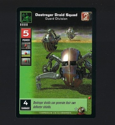 Destroyer Droid Squad, Guard Division - Battle of Naboo - Young Jedi CCG