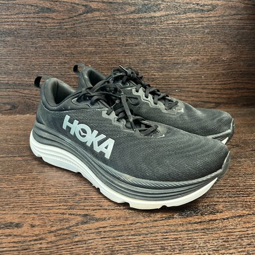 Hoka One One Herrenschuhe Größe 12,5 Schwarz Gaviota 5 Weite Laufen 1134234 BWHT