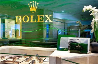 Rolex Bucherer Original Händler Display Schild Wandschild Wandschild Enseigne