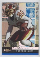 2008 Topps Finest Blue Refractor/X-Fractor Santana Moss #79 0y5