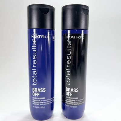 Matrix Total Results Brass Off Shampoo and Conditioner Duo | 2 x 10.1 fl oz each