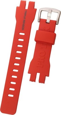 Genuine PRW-3000 watch band, orange color, silver buckle