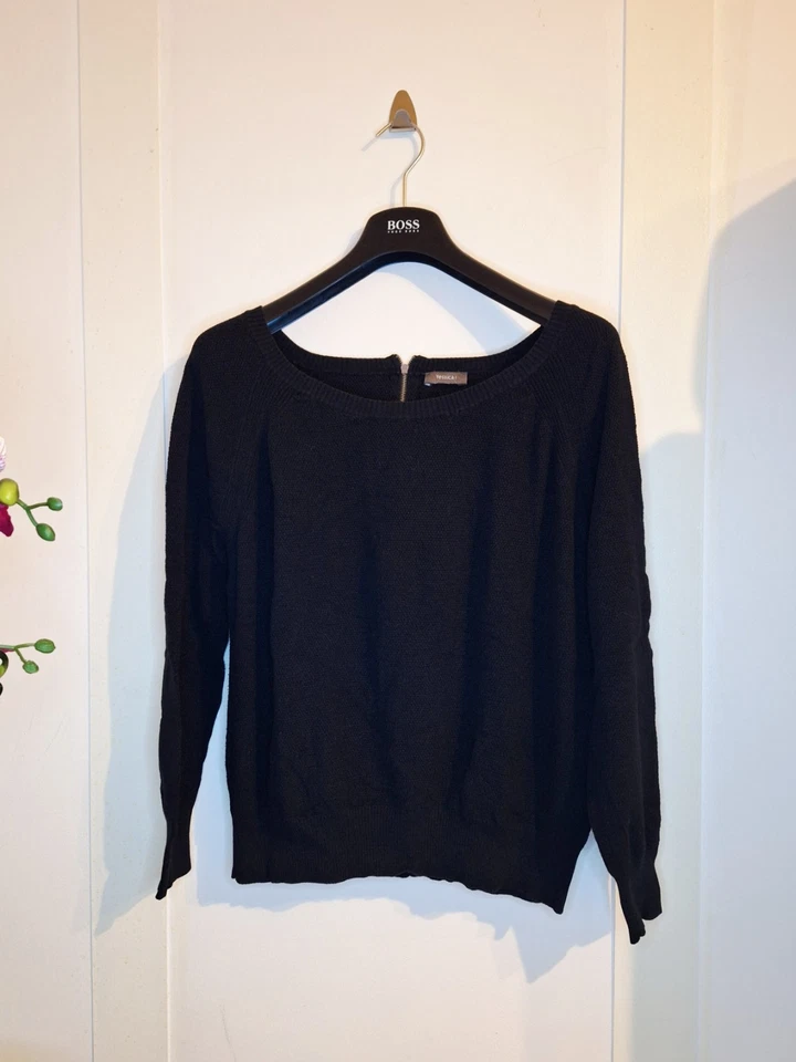 Yessica Strick Pulli Schwarz Blau | Größe 40 | Damen Pullover | ZZZ-463 - Bild 1 von 4