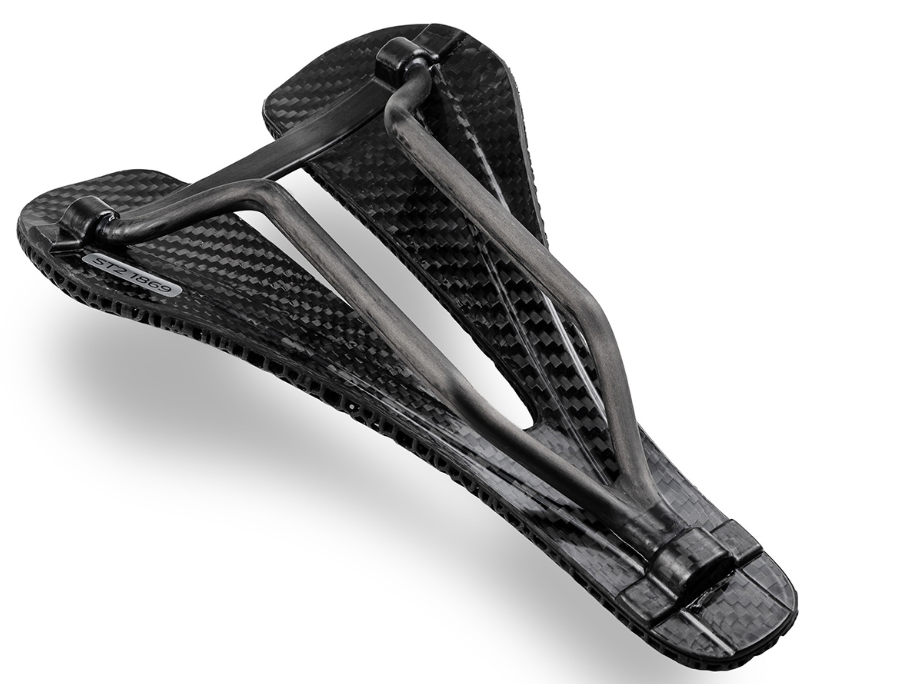 Bjorn Cycles Carbon Bicycle Short-Nose Saddle w/ 3D-Printed Pad