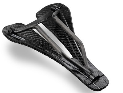 Bjorn Cycles Carbon Bicycle Short-Nose Saddle w/ 3D-Printed Pad