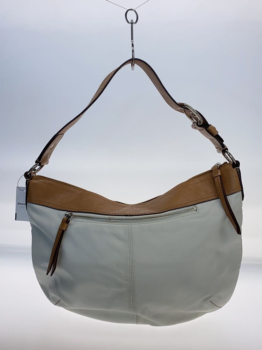 COACH Shoulder Bag Leather WHT F13731