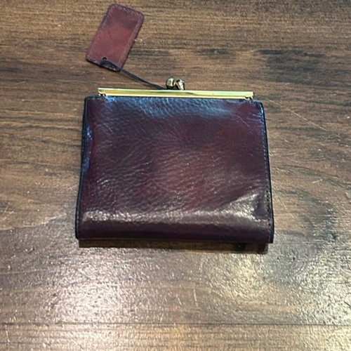 Vintage Bosca Old Leather Moda di Roma Wallet Coin Purse Hand Stained Hide 1970s - Picture 5 of 12