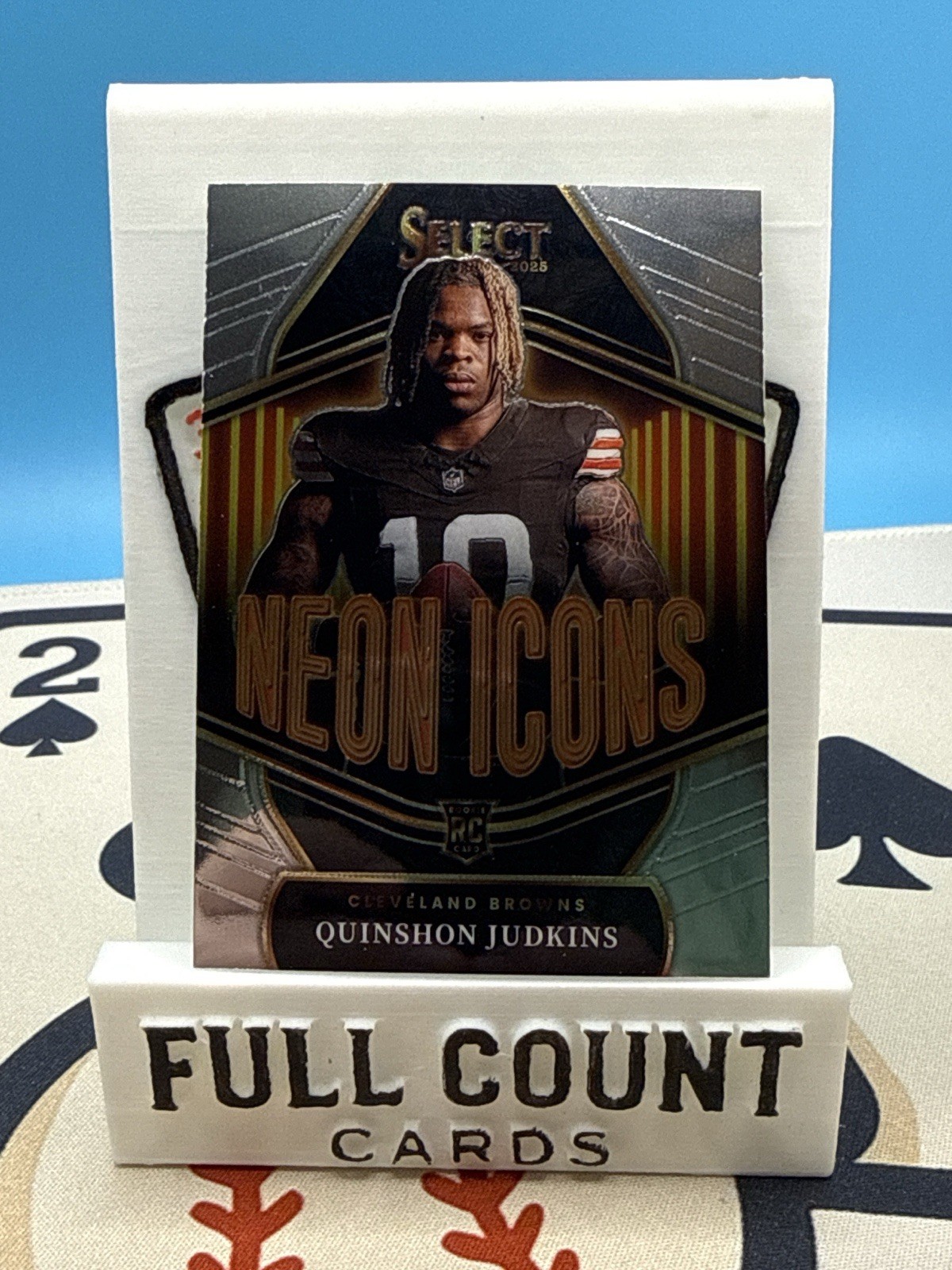 2025 Panini Select Neon Icons Insert Quinshon Judkins RC Browns Rookie #4
