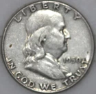 * 1950-P Franklin Half Dollar 90% Silver As Shown