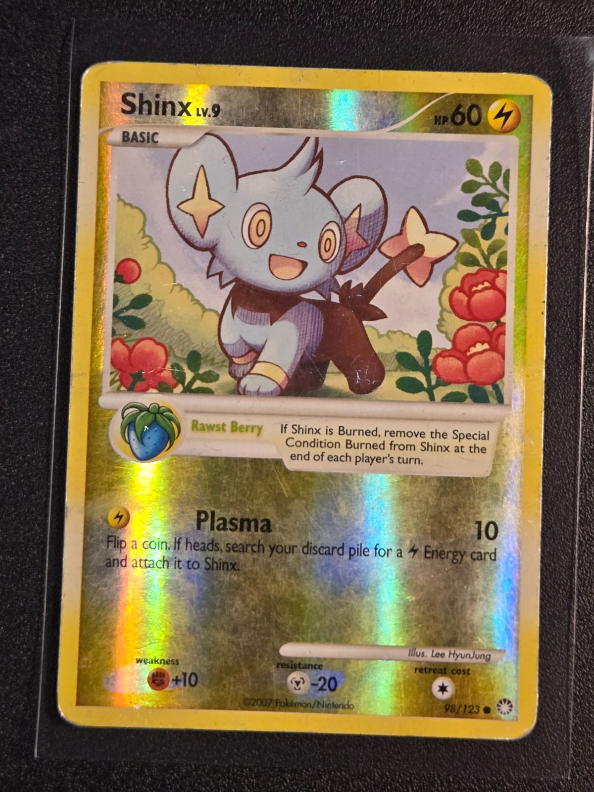 Pokemon TCG Shinx 98/123 Mysterious Treasures Reverse Holo HP