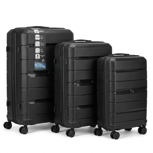 Juego de maletas de viaje 3 piezas rígidas trolley 4 ruedas TSA cerradura selección de color