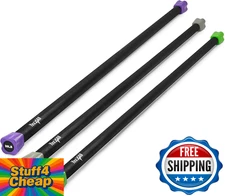 Yes4All Total Body Workout Weighted Pilates Bar, Exercise & Therapy - 10, 15, 20