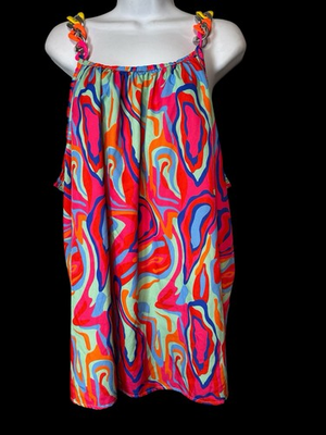 #ad Retro Tank Top 5XL Disco Colorful Summer Beach $8.00