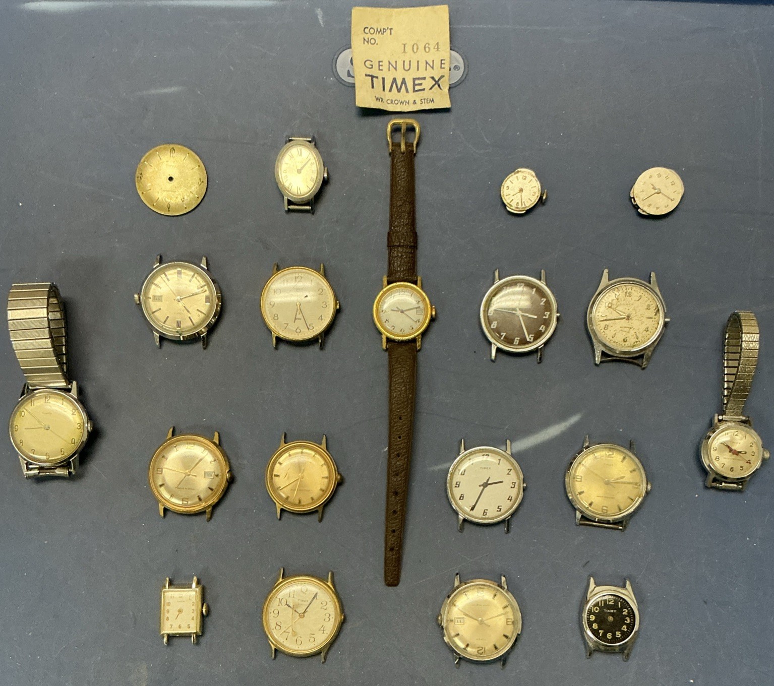 VTG Parts Lot Watch Repair And Or Watchmakers Parts Liquidation For Timex (42) - vintagewatches.pk