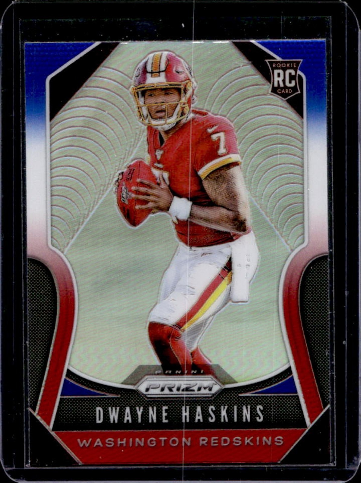 2019 Panini Prizm Dwayne Haskins RC Red White and Blue Rookie #303 Redskins