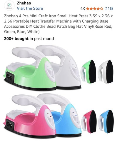 USA Mini Iron for Crafting - Small Iron for Crafts Small Travel Iron Heat Press