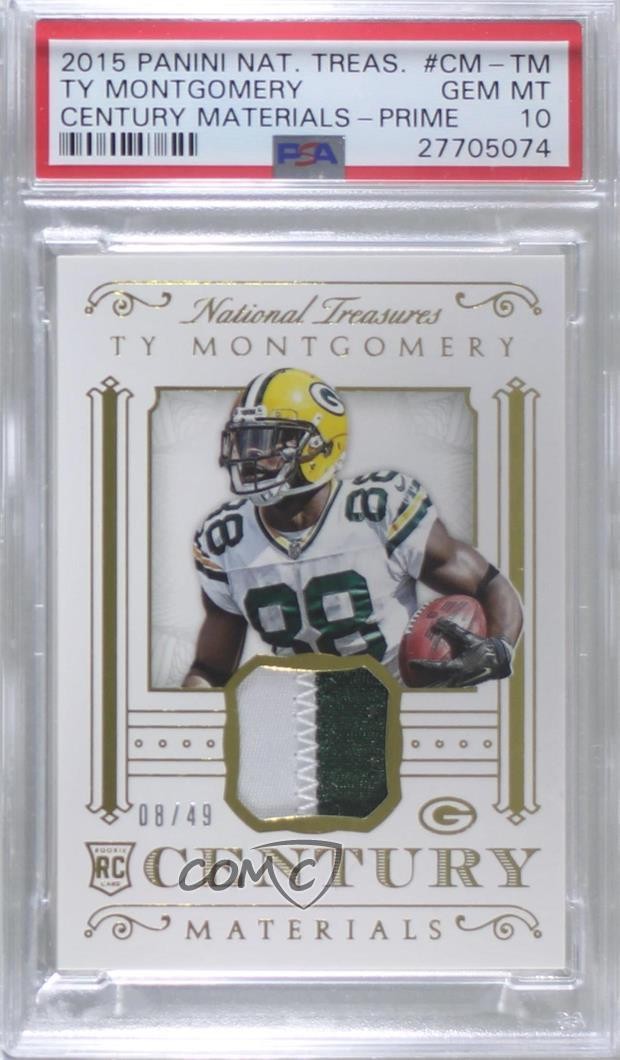 Ty Montgomery Panini National Treasures Century Materials #CMTM Prime