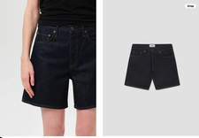 AGOLDE Dame High Rise Baggy Short in Rinse, NWT, sz.24 orig 178