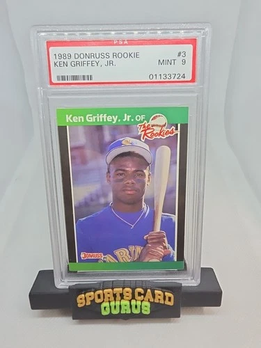 Ken Griffey Jr. 1989 Donruss Rookies PSA 9 Mint #3 RC Rookie