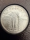1917-P Standing Liberty Quarter  25c Type 2 - US Silver