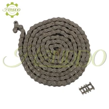 #50-2 Roller Chain Double Strand 10 Feet With 2 Connecting Master Links 0.625"