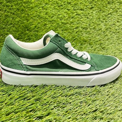 Vans Old Skool Womens Size 6 Green White Athletic Skateboard Shoes Sneakers
