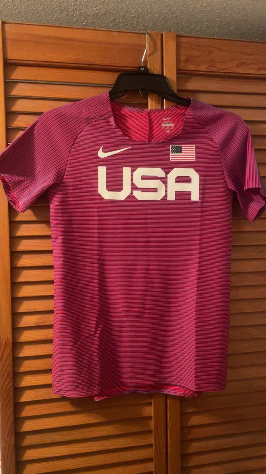 New! Nike Pro Elite Team USA Running Shirt Sz.Medium Men BV1312-602 Track Field