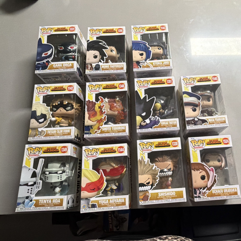Funko My Hero Academia 9-Pack Vinyl Pop! Boxed Lot Aizawa All Might Iida