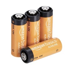 Basics 4-Pack 23A Alkaline Battery, 12 Volt, Long-Lasting Power, for Key
