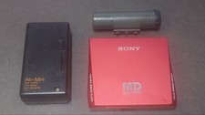Sony MZ-E75 Walkman Compact MiniDisc Player MD Recorder Digital Audio Red Japan